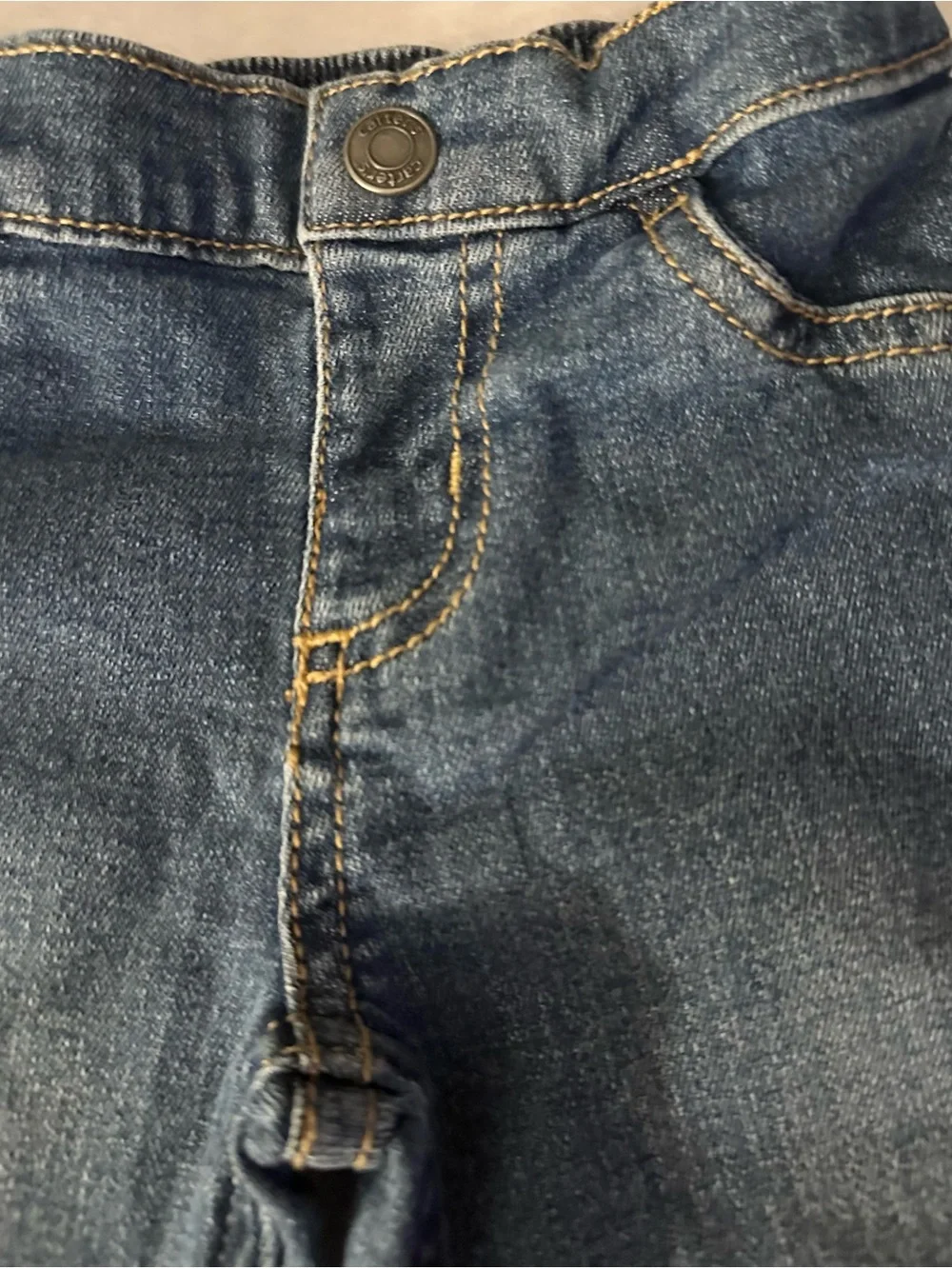 Carter's Navy and Gray Baby Jeans